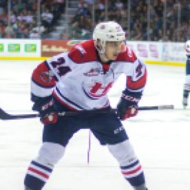 Dylan Cozens of the Lethbridge Hurricanes. (Photo credit: Erica Perreaux)