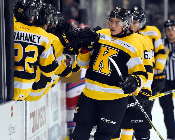 Jason Robertson of the Kingston Frontenacs. Photo by Aaron Bell/OHL Images