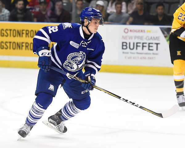 Keean Washkurak of the Mississauga Steelheads. Photo by Aaron Bell/OHL Images