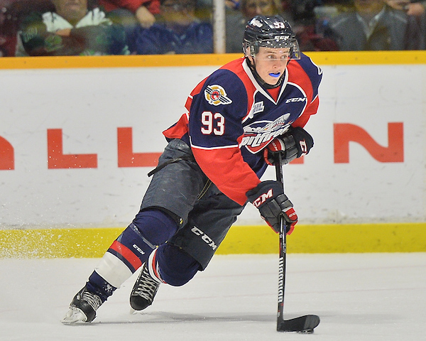 Jean-Luc Foudy of the Windsor Spitfires. Photo by Terry Wilson / OHL Images.